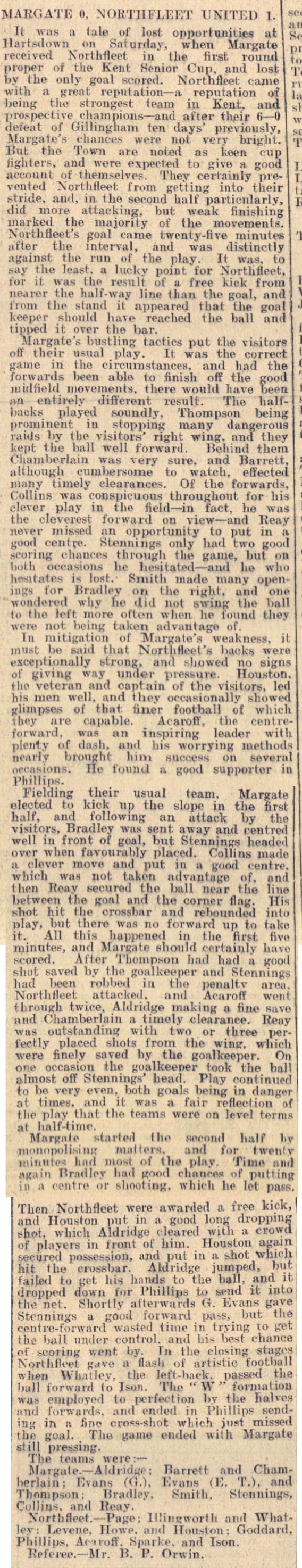 Match Report